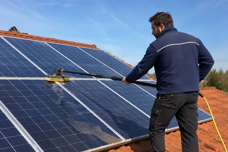 Nettoyage et entretien de panneaux solaires à Artemare
